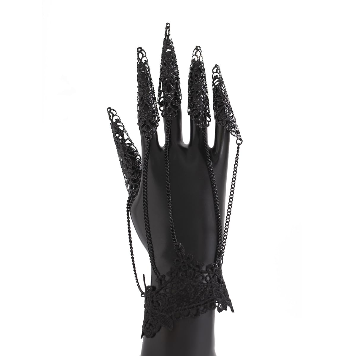 Gothic Bracelet Finger Nail Tip Claw Ring