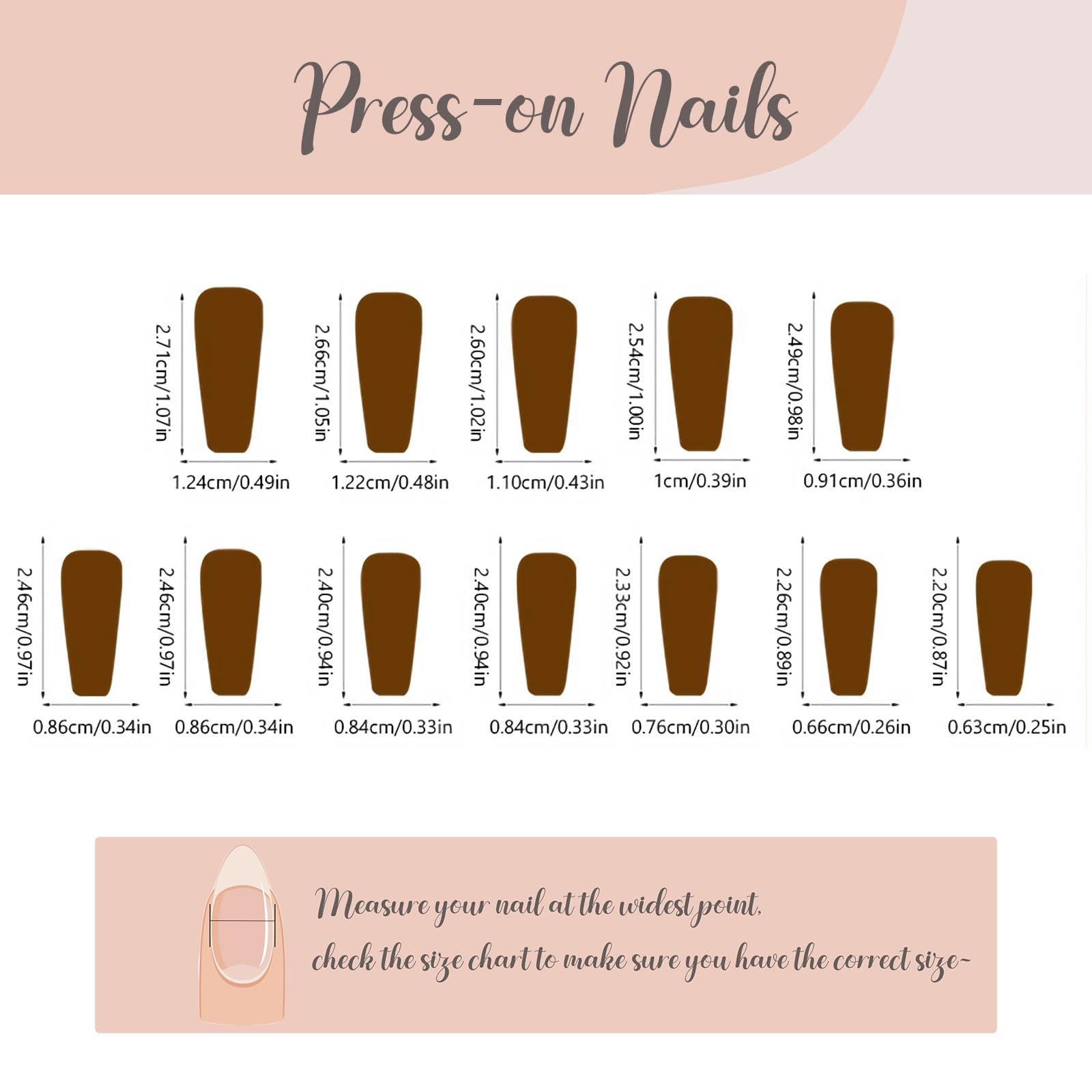 BABALAL Duck Nails Press on Gold Fake Nails
