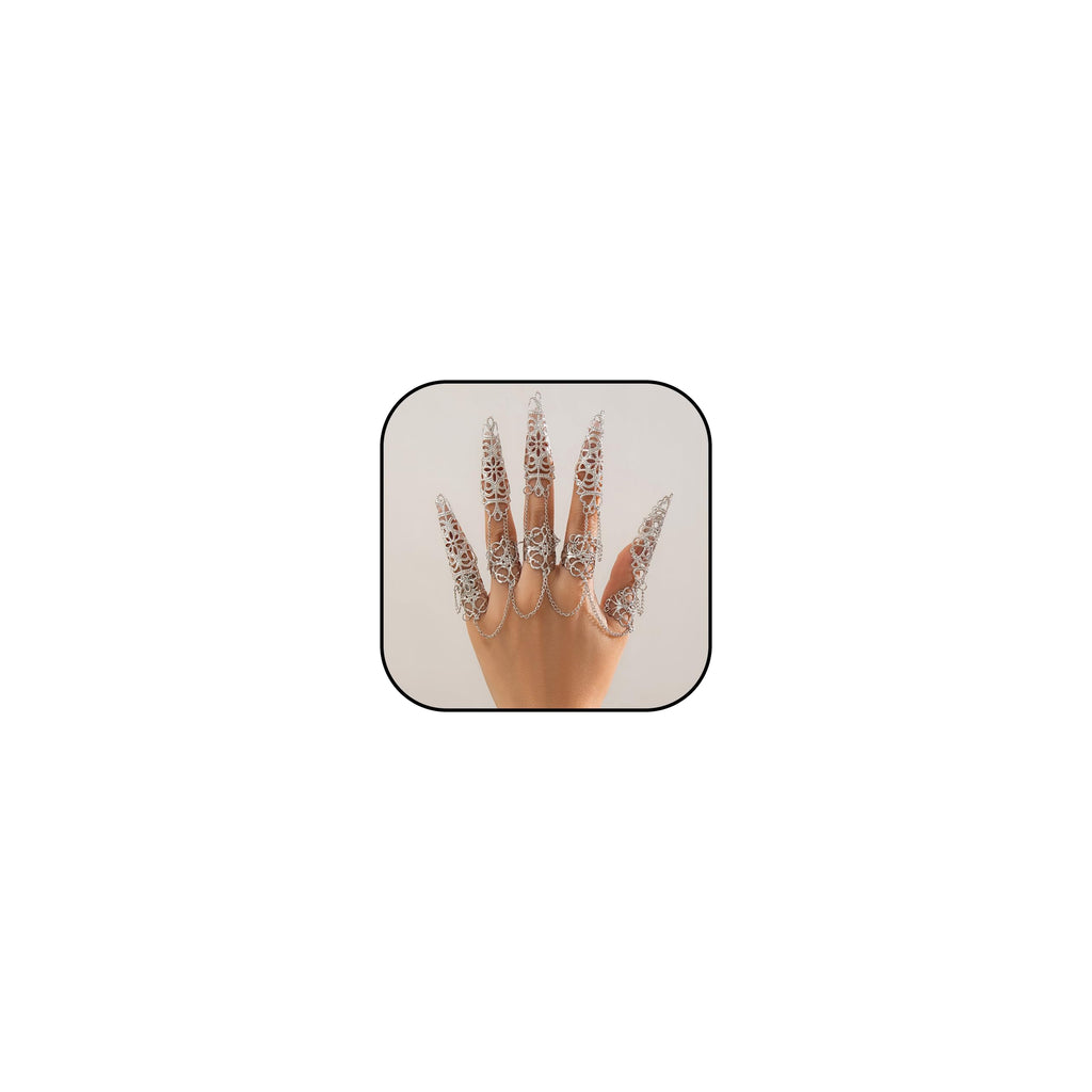 YANCHUN Goth Bracelets Finger Nails Tip Claw Rings