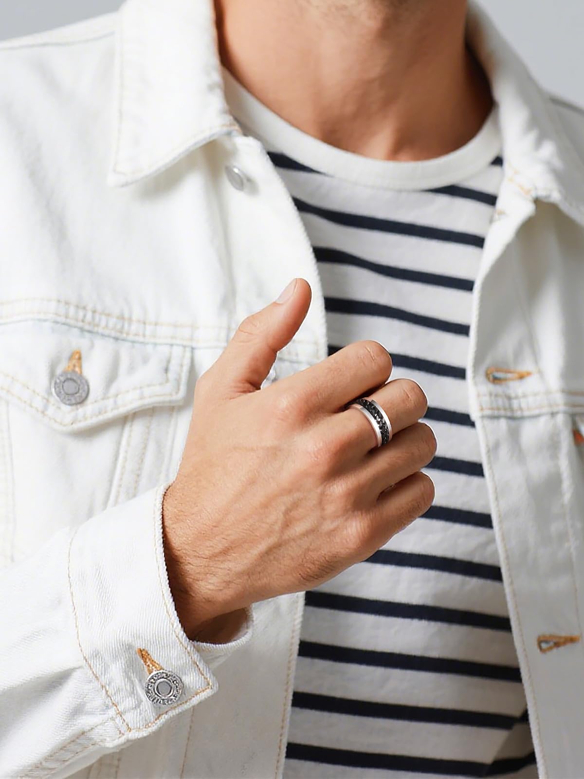 U7 Stainless Steel Men's Rings