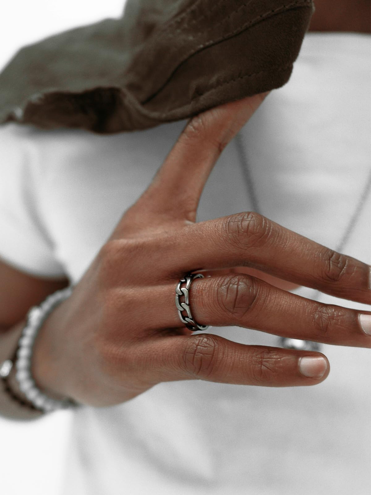 U7 Stainless Steel Men's Rings