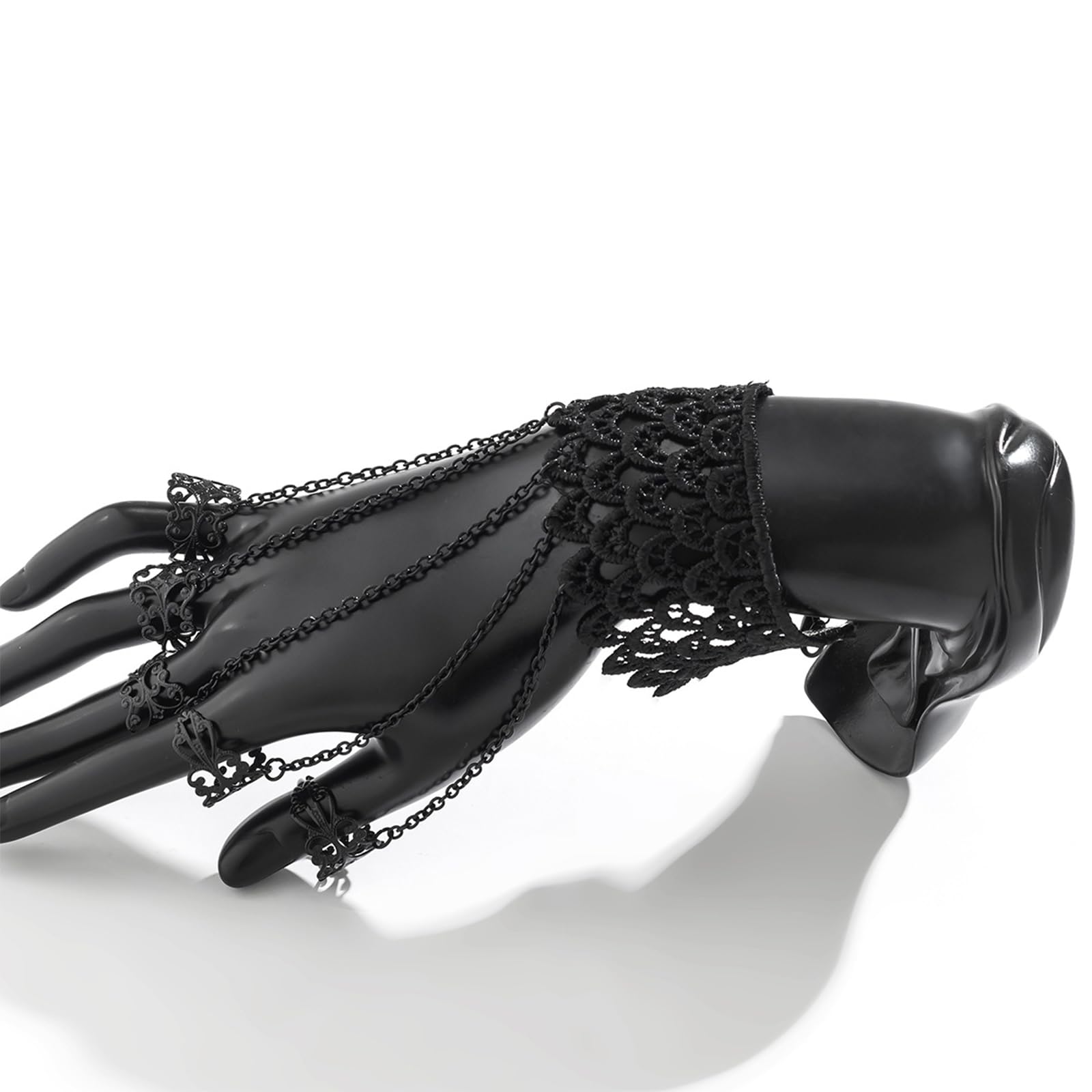 YANCHUN Goth Bracelets Finger Nails Tip Claw Rings