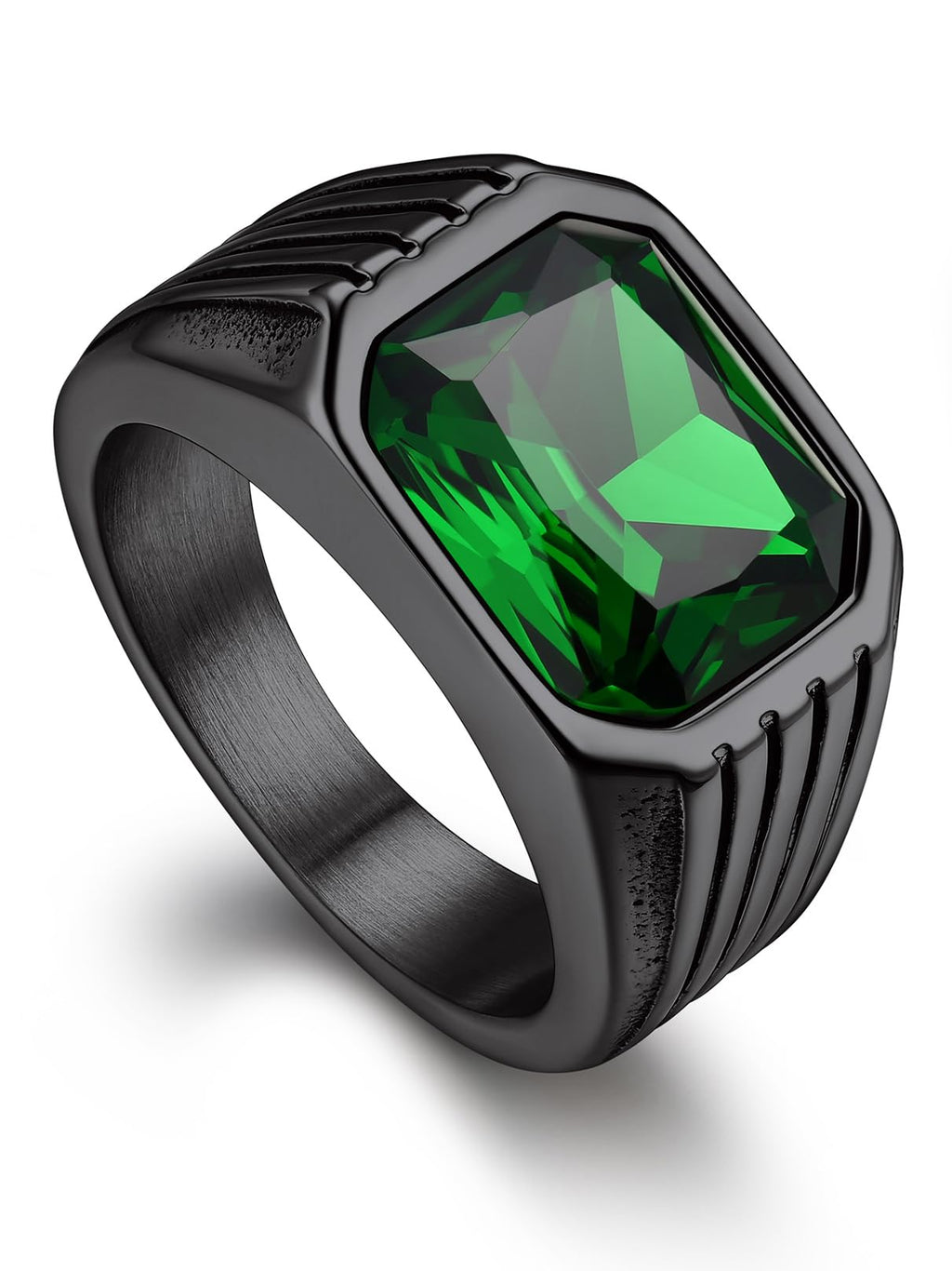 Bandmax Gemstone Signet Rings for Men,