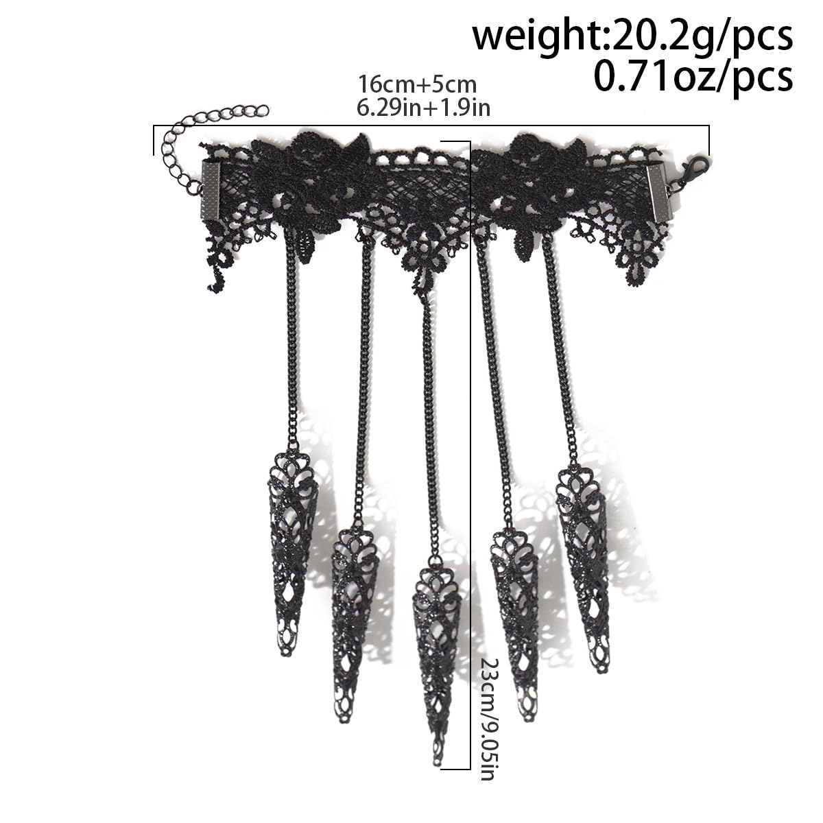 Gothic Bracelet Finger Nail Tip Claw Ring