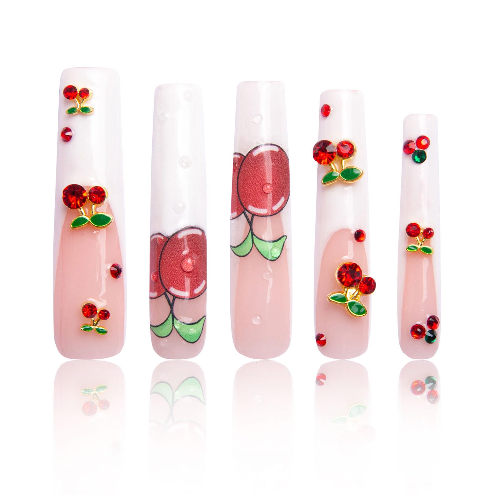 LOVFUL Press on Nails Aquarius | Handmade with Full Covered Crystals |