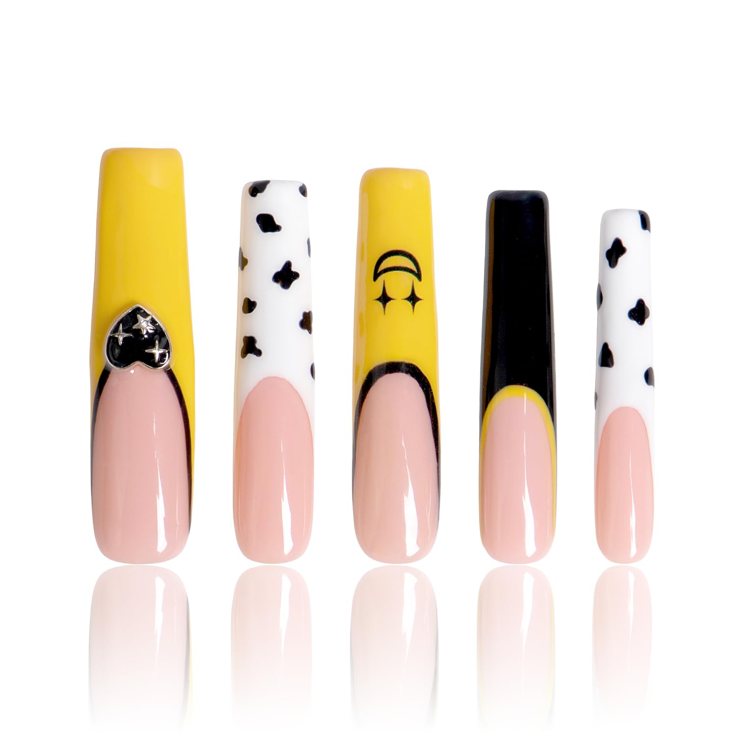 LOVFUL Press on Nails Aquarius | Handmade with Full Covered Crystals |