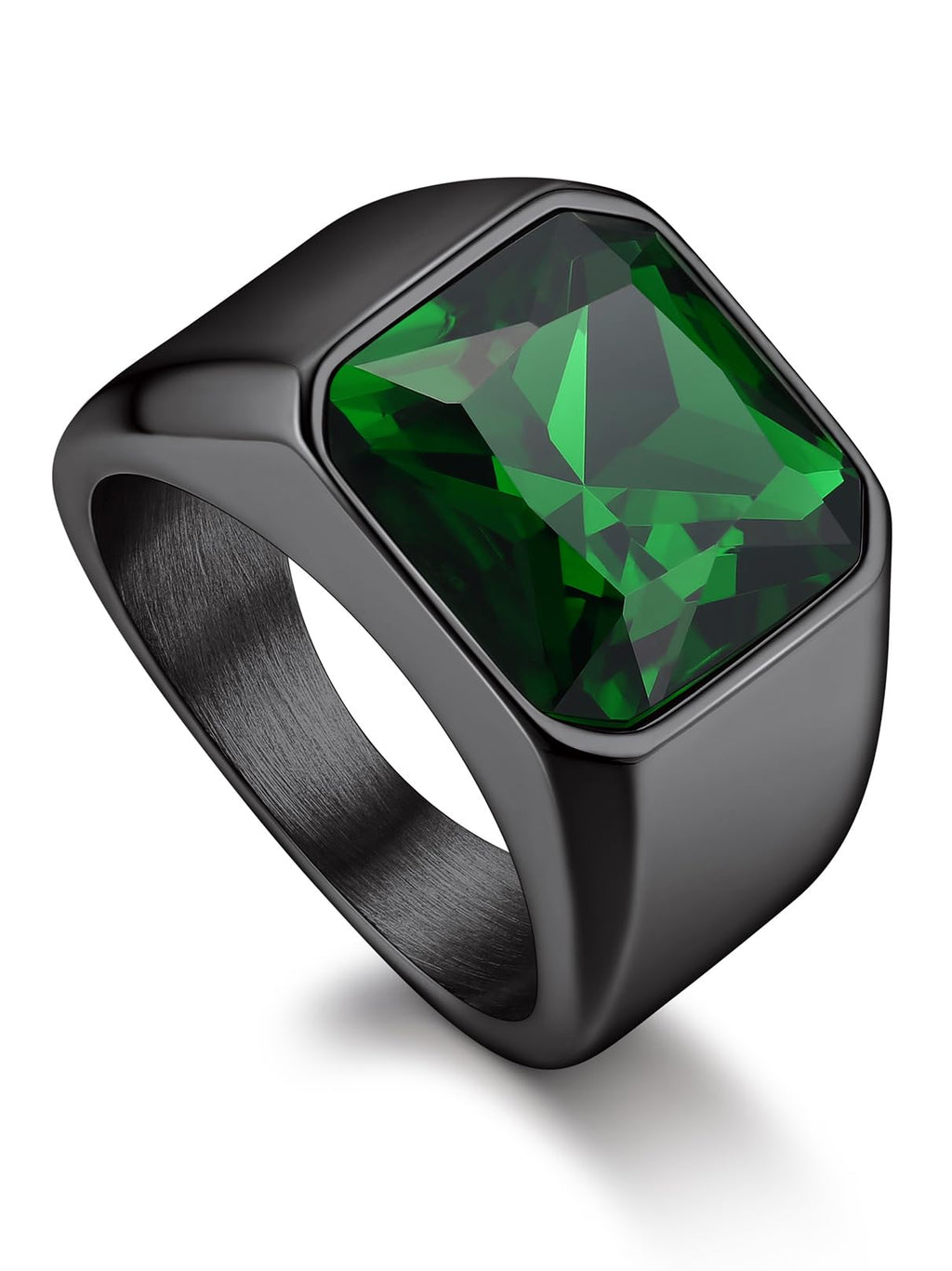 Bandmax Gemstone Signet Rings for Men,