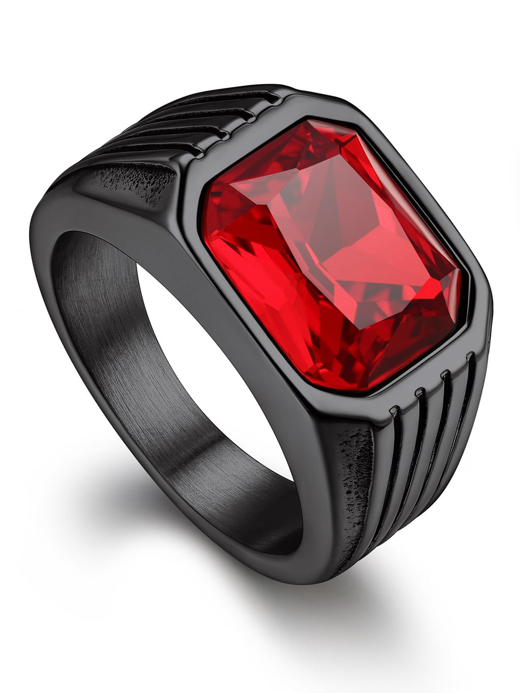 Bandmax Gemstone Signet Rings for Men,