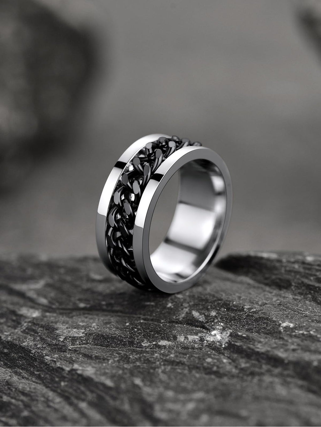 U7 Stainless Steel Men's Rings