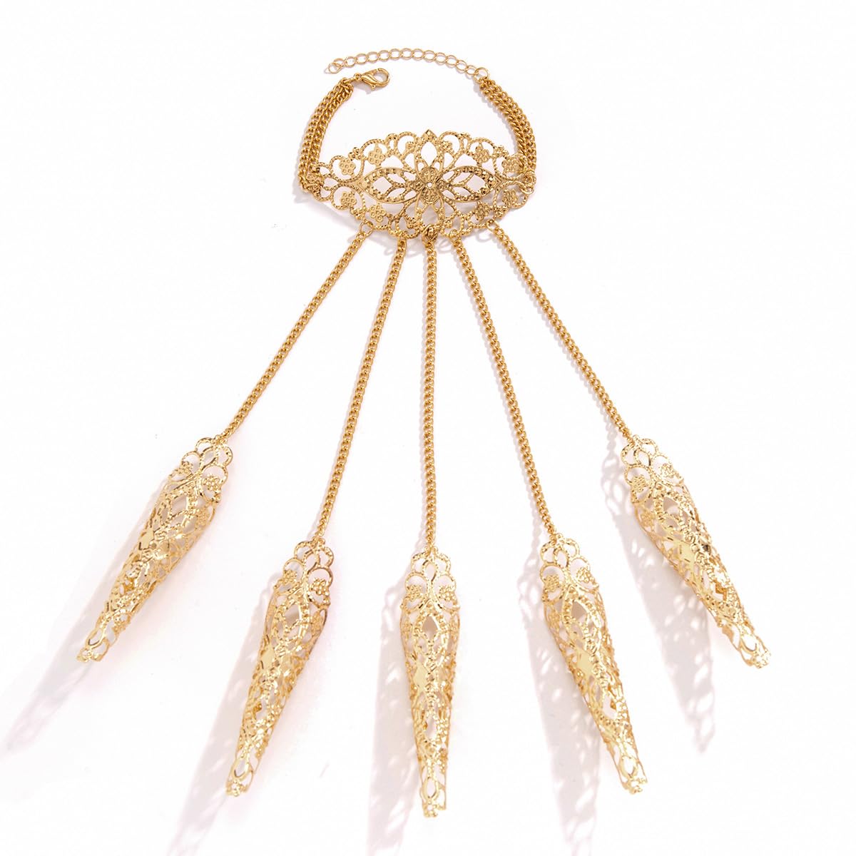 Gothic Bracelet Finger Nail Tip Claw Ring