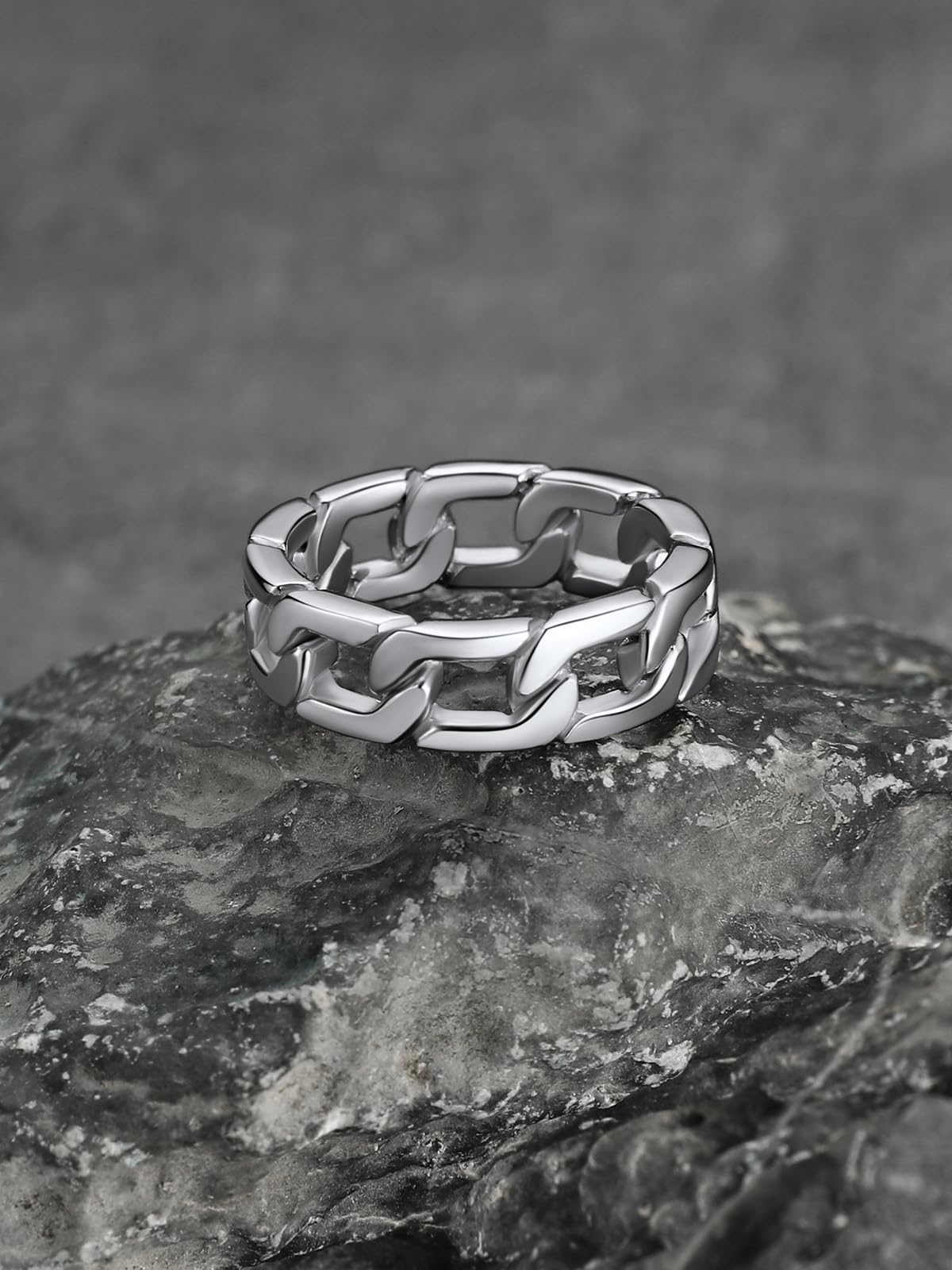 U7 Stainless Steel Men's Rings