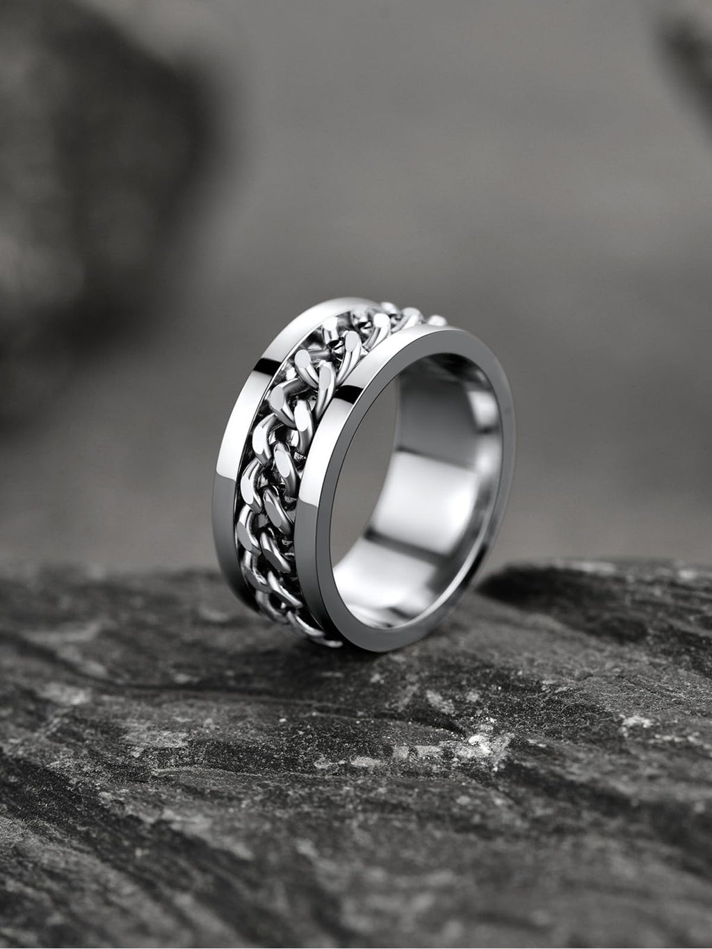 U7 Stainless Steel Men's Rings