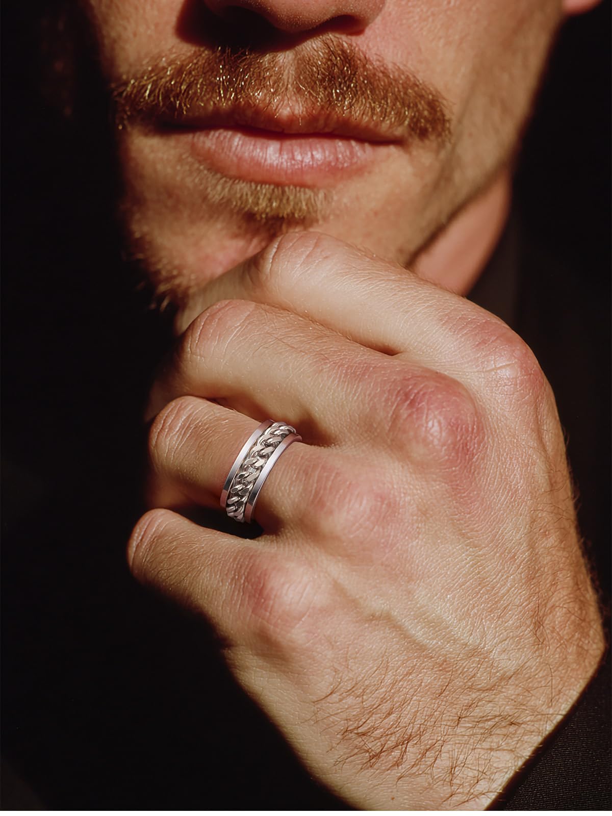 U7 Stainless Steel Men's Rings