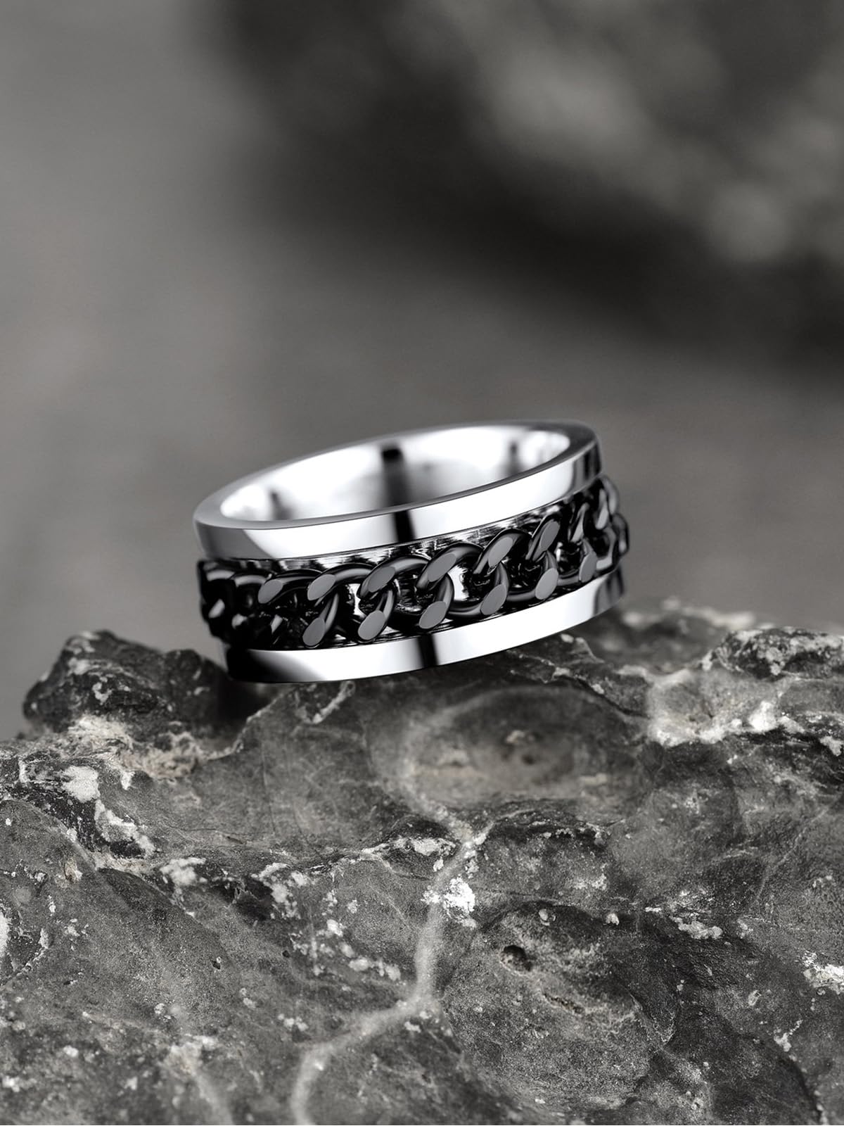 U7 Stainless Steel Men's Rings