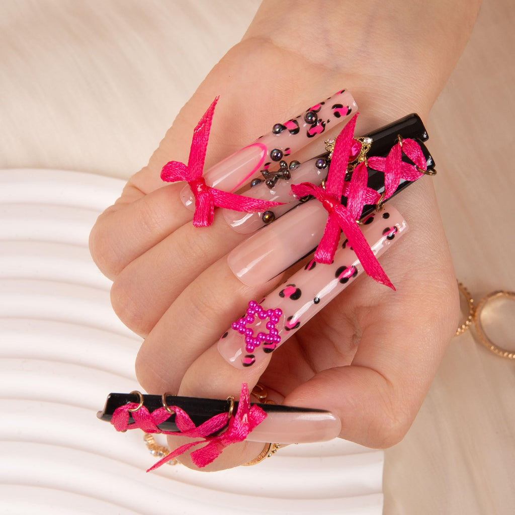 LOVFUL Press on Nails Aquarius | Handmade with Full Covered Crystals |