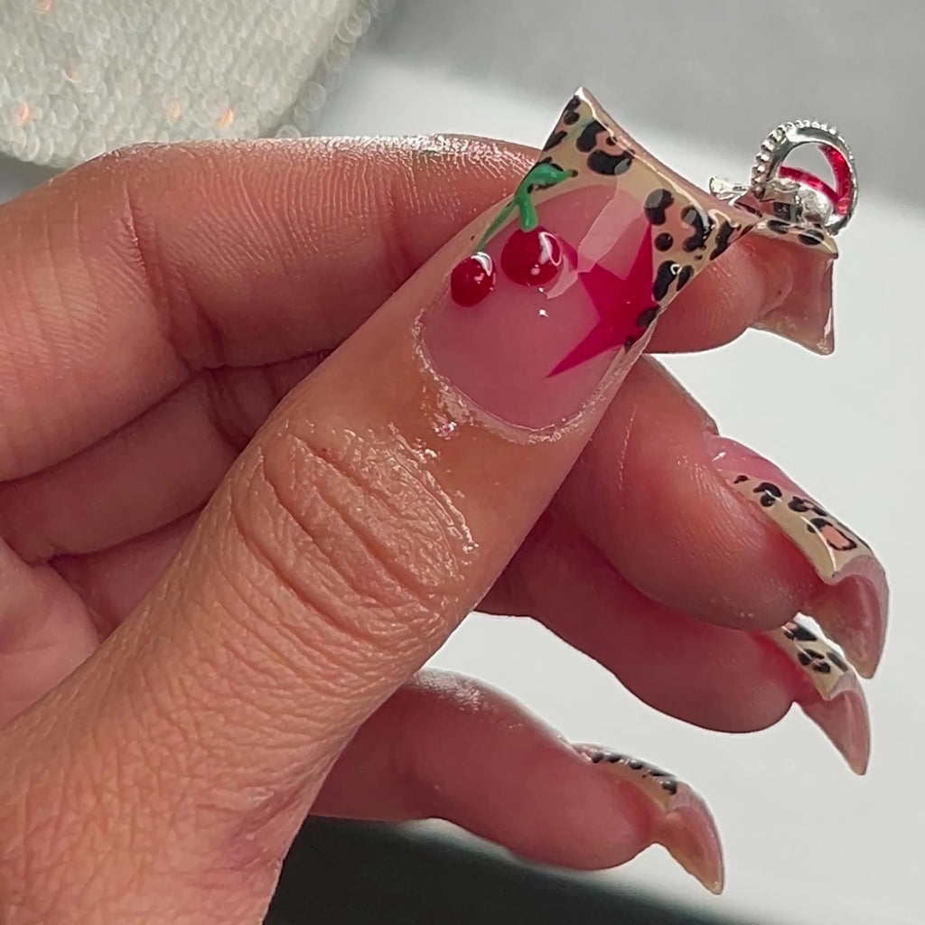 BABALAL Duck Nails Press on Gold Fake Nails
