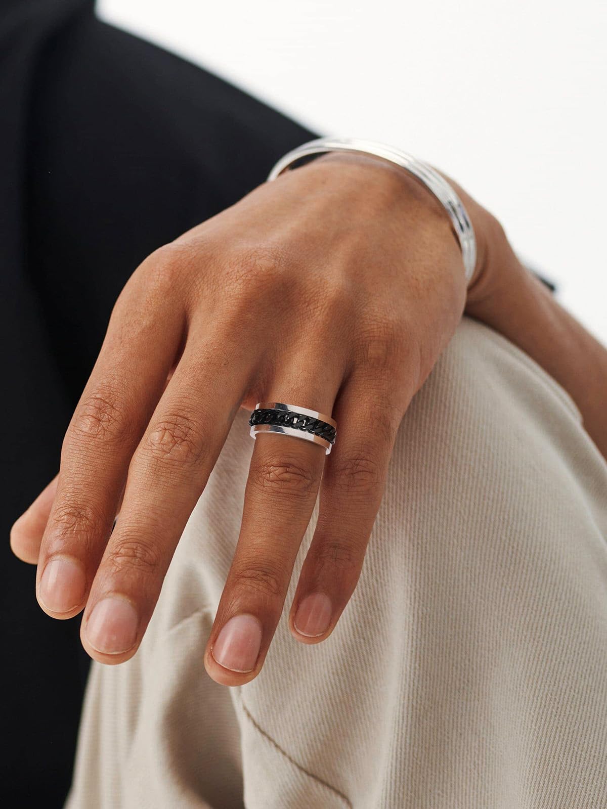 U7 Stainless Steel Men's Rings