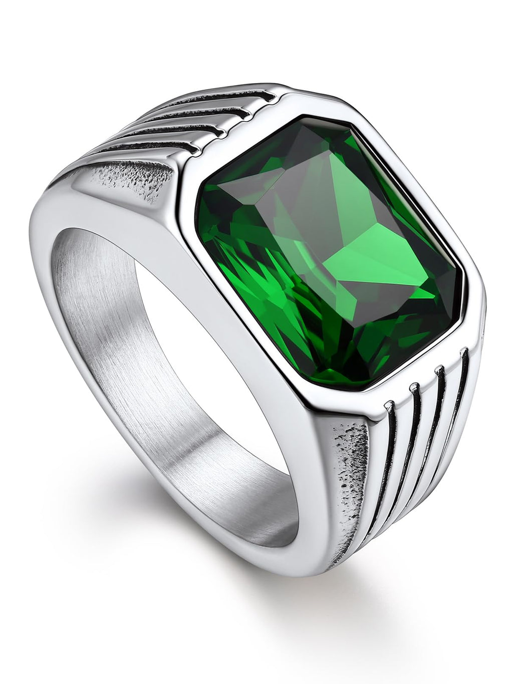 Bandmax Gemstone Signet Rings for Men,