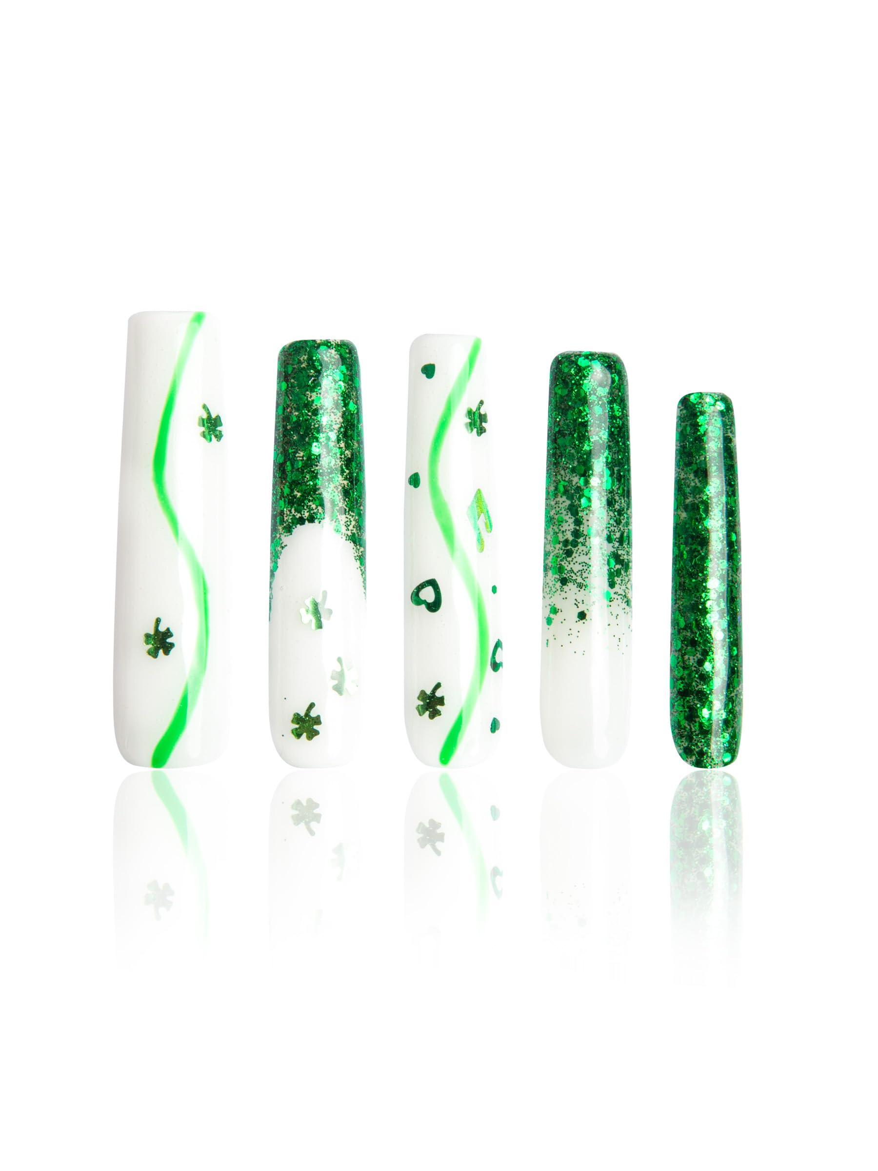 LOVFUL Press on Nails Aquarius | Handmade with Full Covered Crystals |