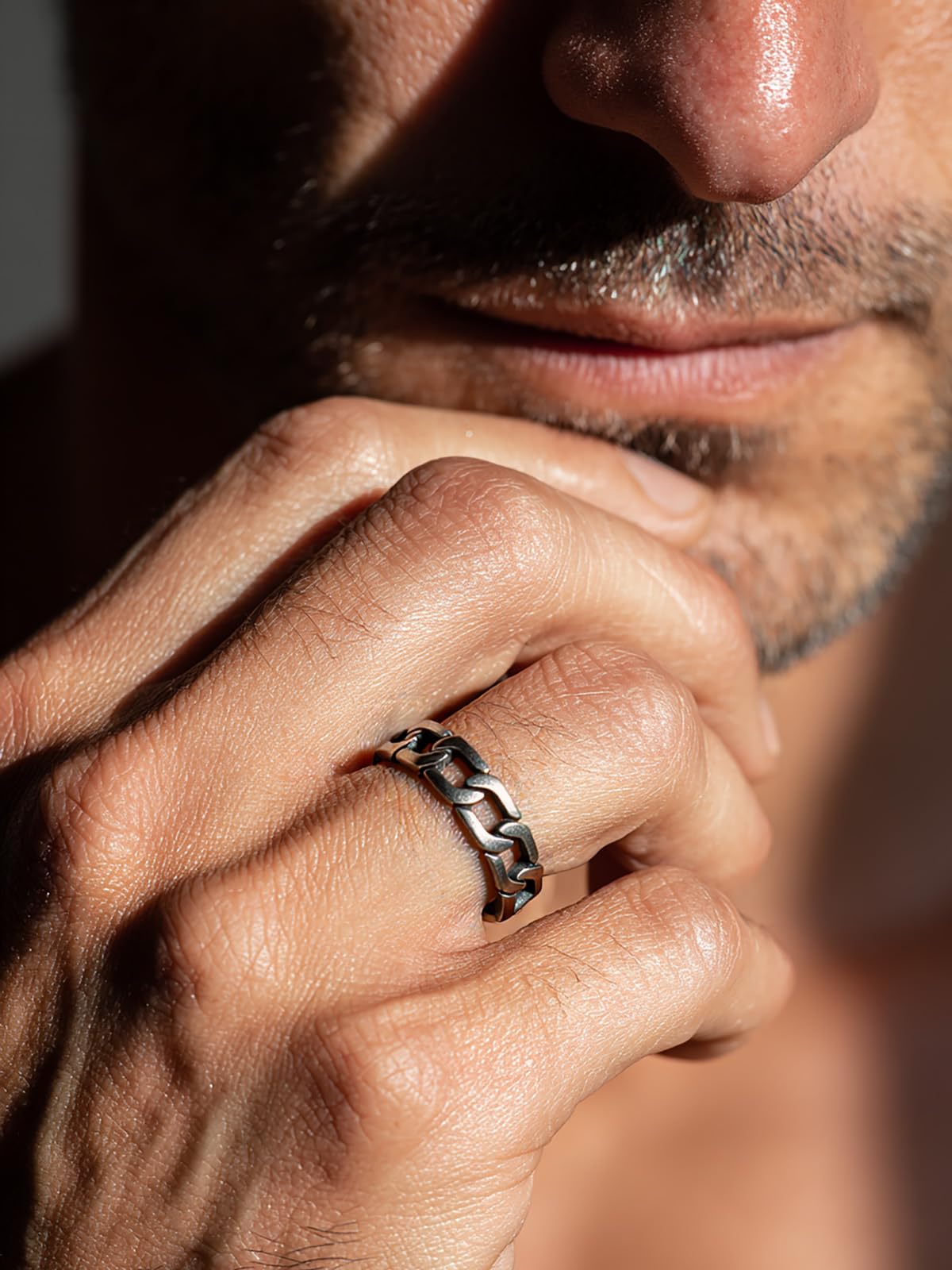 U7 Stainless Steel Men's Rings