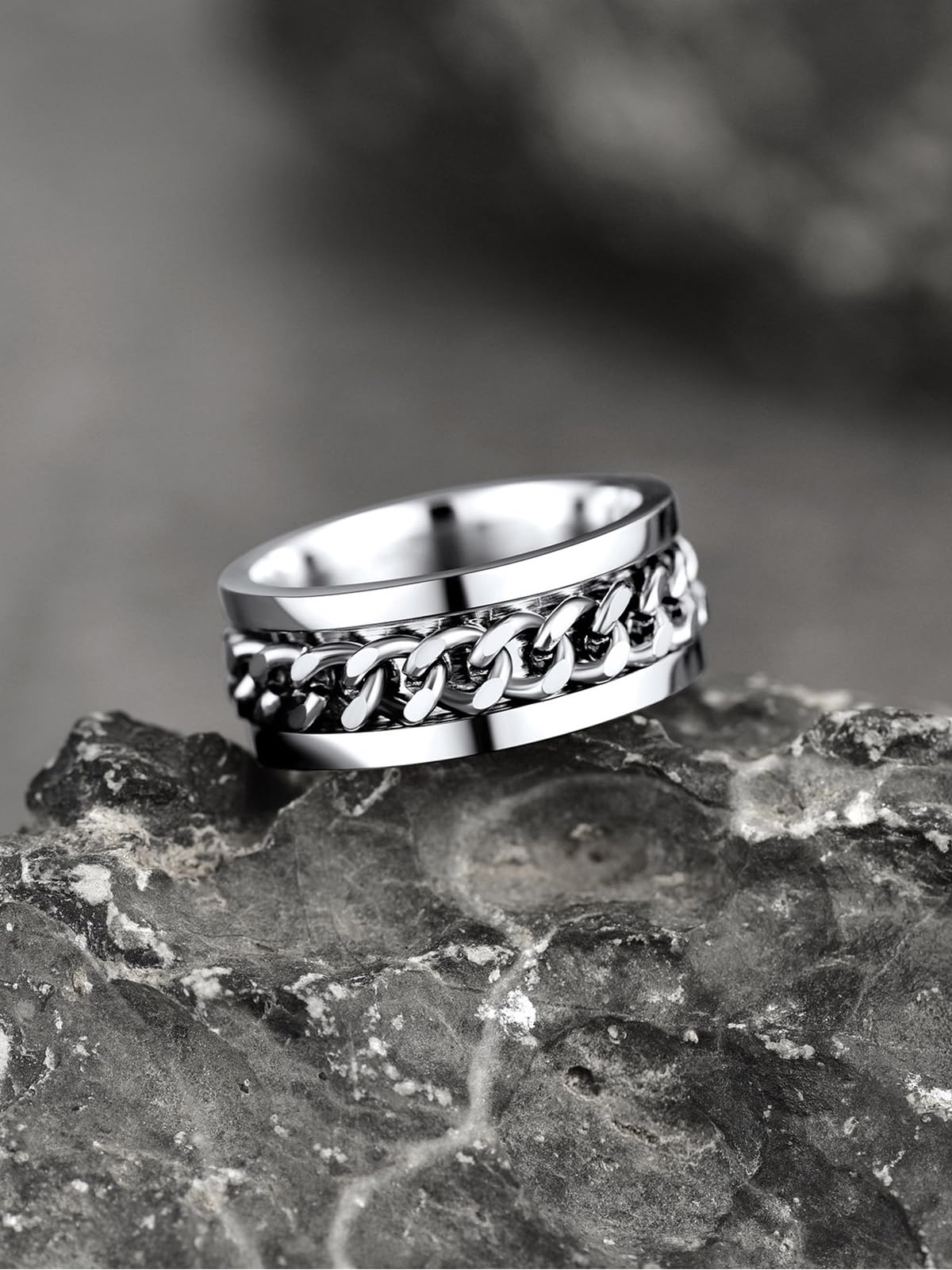 U7 Stainless Steel Men's Rings
