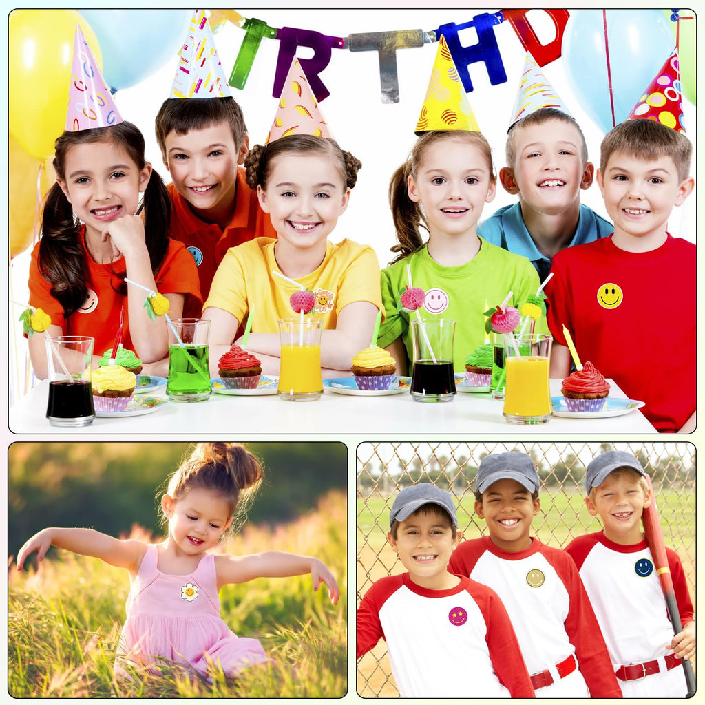 20 Sheets Smiling Iron On Transfer, Heat Transfer Iron ons Decals, Vinyl Transfer Smiling Iron on Patches, for T-Shirt Clothing ackpacks Pillow Fabric Appliques Bag DIY Decoration (2.36 Inch)