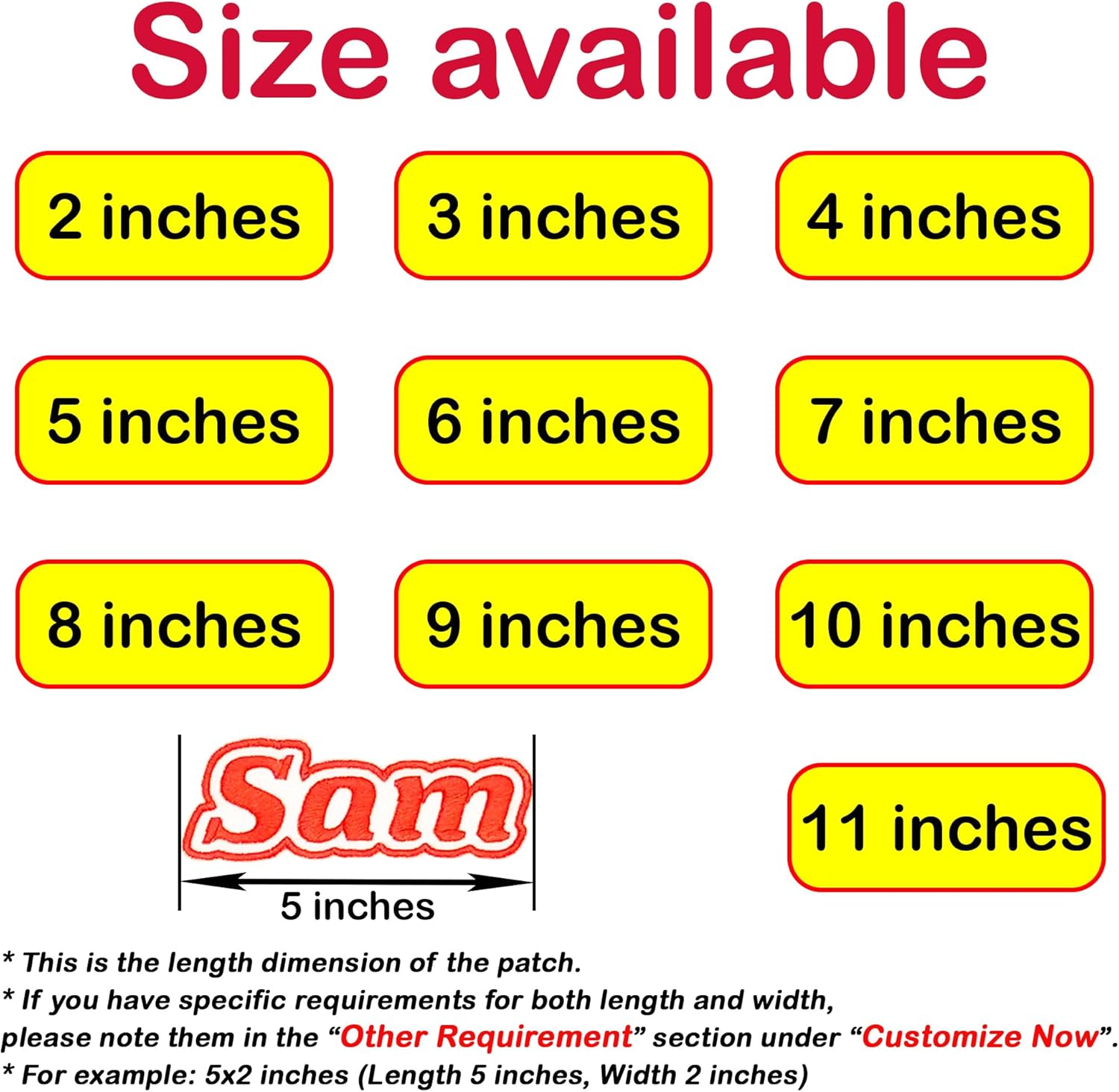 Custom Patches - Embroidered, Text Patch, Personalized Name Patch Iron on, Sew on, Hook and Look