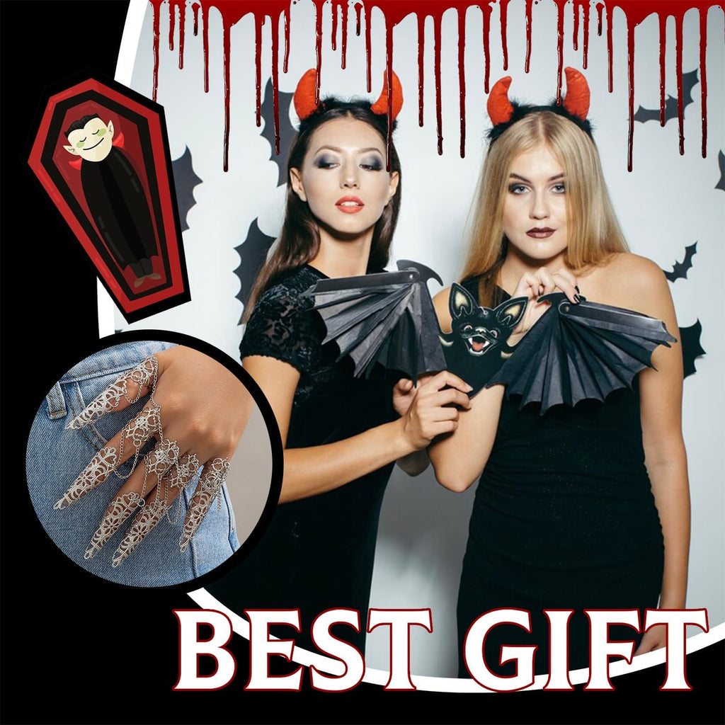 YANCHUN Goth Bracelets Finger Nails Tip Claw Rings