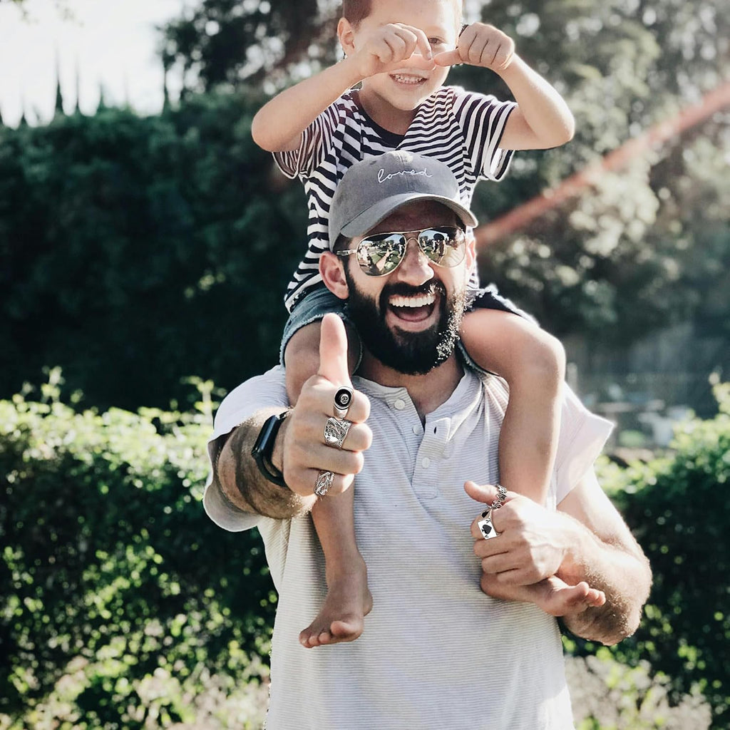 26 Pcs Vintage Silver Punk Rings Set