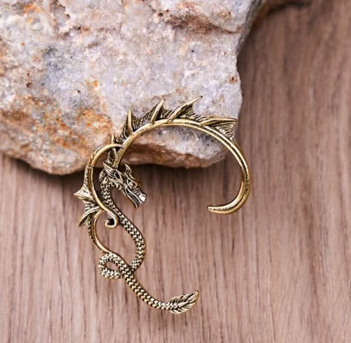 Vintage Dragon Stud Earrings